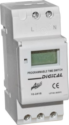 Adeleq Digital Time Delay Relay Weekly With Standby 150 Hours 16A