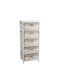 Storage Drawers with 5 Drawers Λευκή L42xW32xH100cm 15-