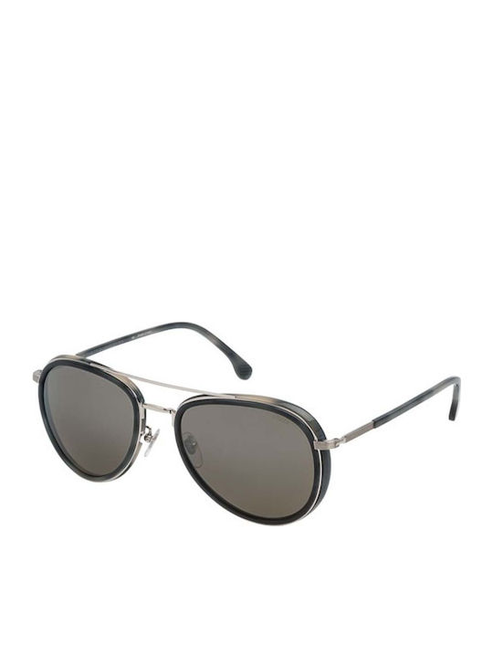Lozza Unisex Sunglasses with Black Frame and Gray Lens SL2281M 579X