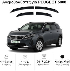 Heko Σετ Ανεμοθραύστες Μπροστινοί και Πίσω Σκούρο Φιμέ για Peugeot 5008 4τμχ 26158 Heko Σετ Ανεμοθραύστες Μπροστινοί και Πίσω Σκούρο Φιμέ για Peugeot 5008 4τμχ 26158