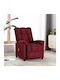 Relax Sessel Friseurwaschbecken mit Fußhocker Burgundisch 74x99x102cm