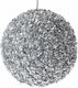 Silver Plastic Ball 8cm