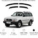 Heko Satz Windabweiser Vordere und Hintere Dark Fime für Toyota Land Cruiser 4Stück