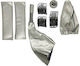 Auto Gs Pedalsatz Universal Aluminium Silber 3Stück