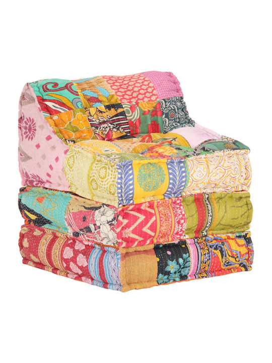 Bean Bag Chair Poof Multicolour 60x70x76cm