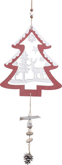 Christmas Decorative Wood Tree Red