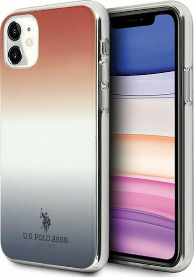U.S. Polo Assn. Gradient Pattern Umschlag Rückseite Silikon Mehrfarbig (iPhone 11)