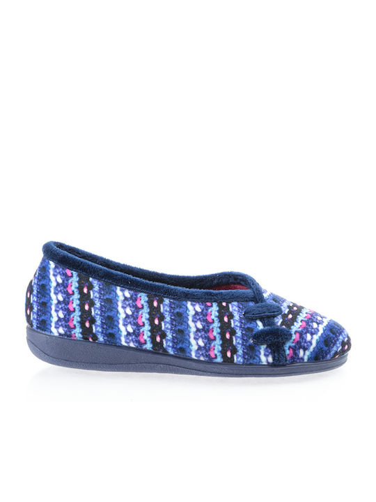 Antrin 30-3045 Closed-Back Women's Slippers In Blue Colour