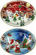 XMASfest Χριστουγεννιάτικος Δίσκος Πλαστικός 40x31εκ. (Διάφορα Σχέδια/Χρώματα)