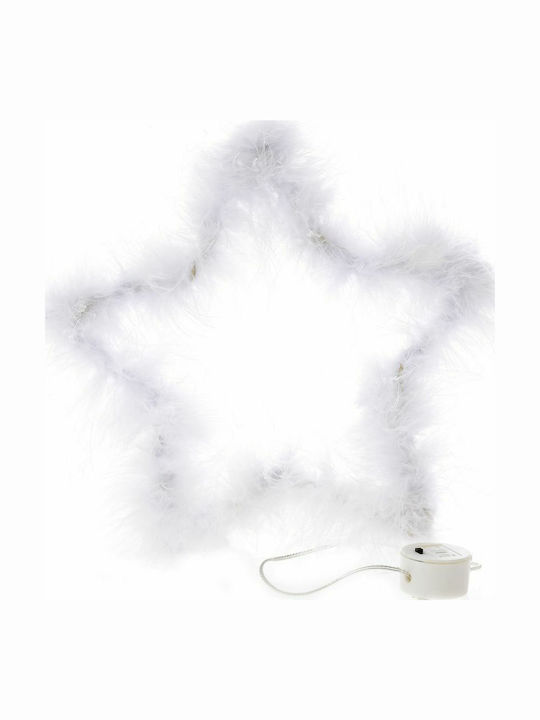 Iliadis Plastic Illuminated Christmas Decorative Hanging Star 22x22x23cm 2pcs