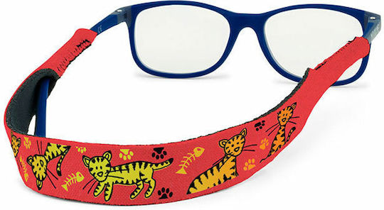 Croakies Kids Brillenarmband Rot