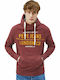 Pepe Jeans Neville Sweatshirt Fleece mit Kapuze Burgundy