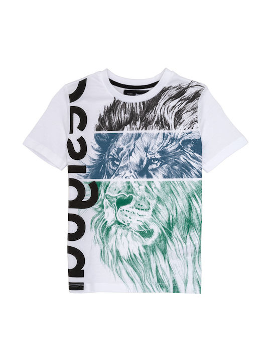 Desigual Kids' T-shirt White Lion