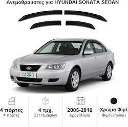 Heko Set Deflectoare Vânt Față și Spate Dark Fime Pentru Hyundai Sonata 4 Bucăți 17241
