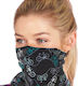 Eco Chic Snood Face Mask Black Bike 1τμχ