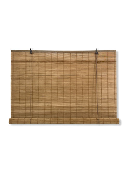 Bamboo blind with roll-up mechanism CAFE Honey (80%) real bamboo 150x220cm