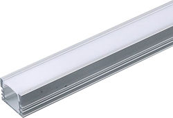 V-TAC Walled LED Strip Aluminum Profile with Opal Cover 200x1.7x1.2cm