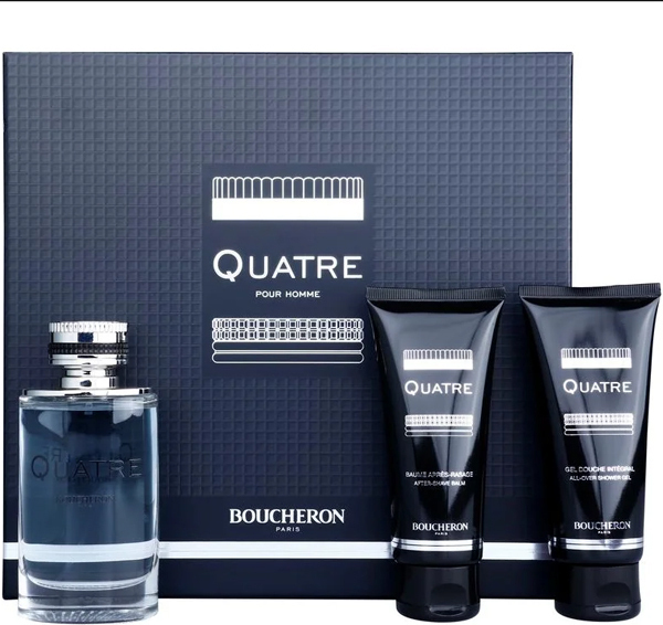 Boucheron Quatre Pour Homme Eau De Toilette 100ml, Shower Gel 100ml