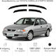 Heko Комплект Ветробрани Dark Fime за Toyota Корола E11 4D 1997-2001 4бр