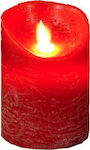 Lianos Christmas Red Battery Candle 12.5x8cm 4pcs