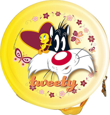 Lampa Φορητή Θήκη CD & DVD Tweety/Sylvester Θήκη Στρογγυλή Αλουμινίου für 24 CDs