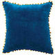 Synchronia Sofa Cushion from Velvet Blue Blue 45x45cm.