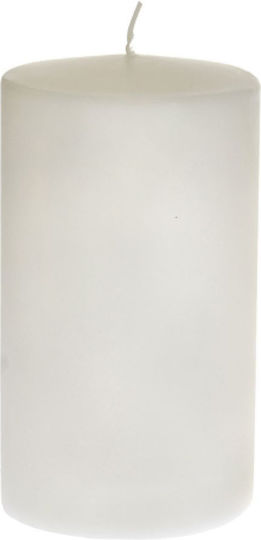 Iliadis Dekorative Weiß Kerze 12x22cm