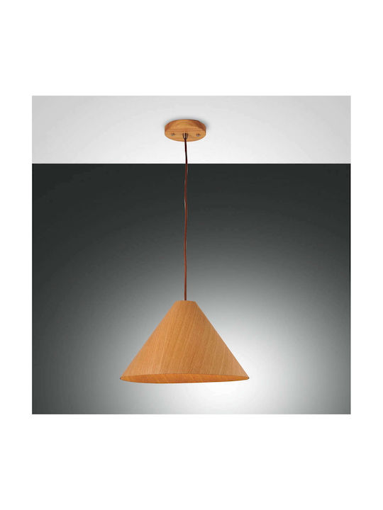 Fabas Luce Esino Pendant Light Single-Light for Socket E27 Brown