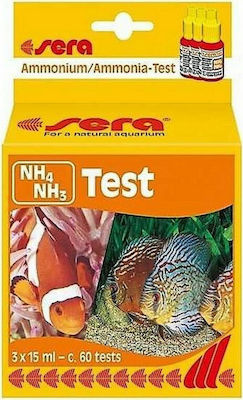 Sera Aquarium Water Tester NH4-NH3 Ammonium Test 3 x 15ml (60tests)