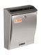 Viometal LTD Βόννη 308 Mailbox Inox in Silver Color 24x6.6x30cm