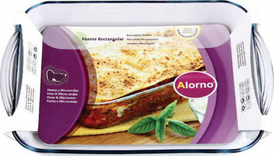 Alorno Ορθογώνιο Πυρίμαχο Σκεύος Γυάλινο 40x27x6cm