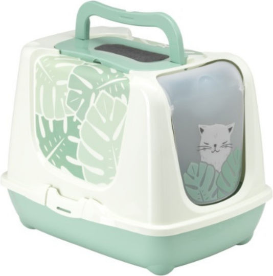 Moderna Trendy Cat Cat Toilet Closed with Filter Green L50 x W39.1 x H38.9cm