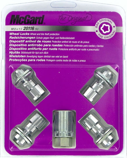 Lampa Болтове за сигурност K010 Прави с шайба M12x1.5mm Дължина 42.2мм за Ключ No 19 4бр
