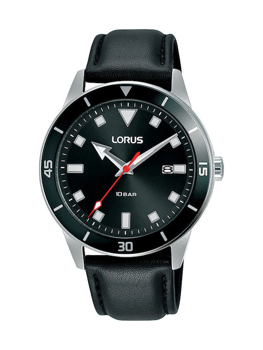 Lorus Watch Battery with Black Rubber Strap RH987LX9