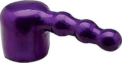 Topco Sales Magic Massager Pleasure Attachment with Pleasure Beads Πρωκτικό Dildo Μωβ 15cm
