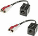 Lindy Cat 6 100m Analog Stereo Extend Passive Аудио удължител 70460