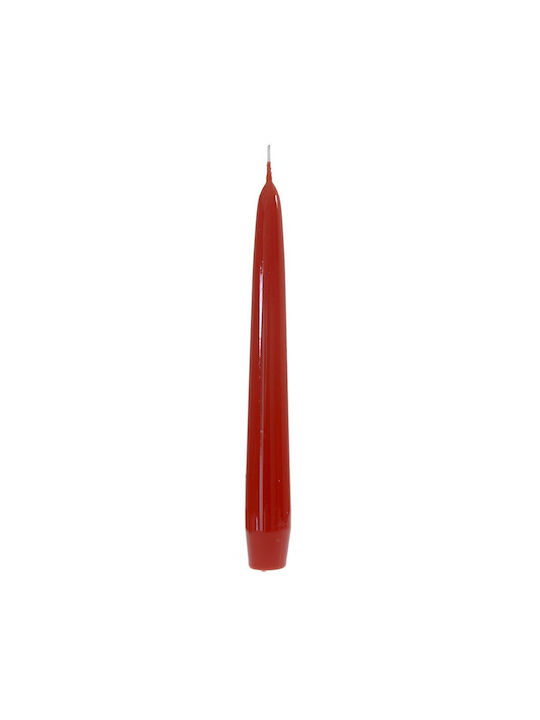 Iliadis Dekoratives Kerze Βιέννης Kegel Red 20cm 1Stück