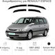 Heko Set of Windbreakers Front and Rear Car Dark Fime for Renault Espace 4pcs