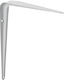 F.F. Group Heavy-Duty Metallic Corner Shelf White 400x450mm 25752