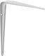 FFG Heavy-Duty Metallic Corner Shelf White 100x125mm 25745