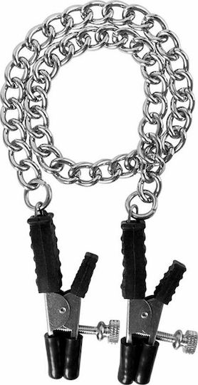 Guilty Pleasure Block Busters Nipple Clamps Σφιγκτήρες Θηλών σε Ασημί Χρώμα