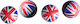 Simoni Racing Καπάκια Βαλβίδων UK Flag 4τμχ