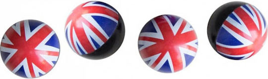 Simoni Racing Καπάκια Βαλβίδων UK Flag 4τμχ