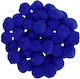 Luna Pom Pom Handwerk Blau Set 25Stück
