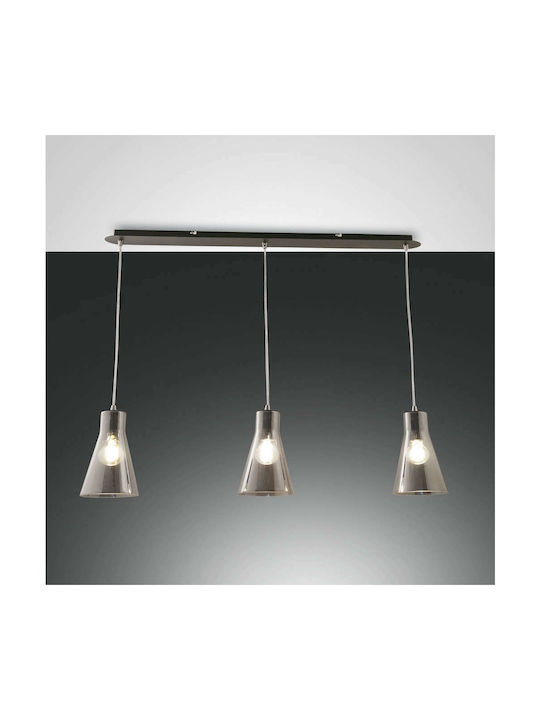 Fabas Luce Dafne Pendant Light Three-Light Rail...