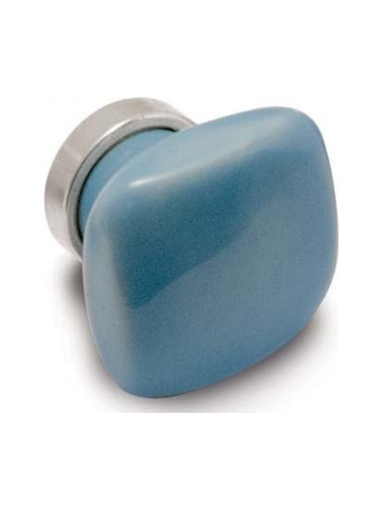 Conset C1073 Kids Knob Furniture made of Porcelain in Blue Color 30mm C1073-30S05Α53 1pcs