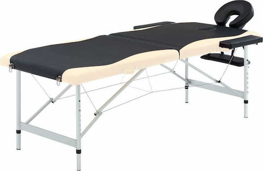 vidaXL Aluminum Portable/Folding Massage and Physiotherapy Bed 191x70cm 2 Positions