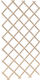 Foldable Garden Trellis made of Wood with Rhombus Grid Design in Brown Colour 70x105cm