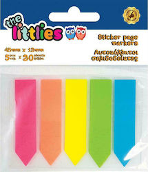 The Littlies Arrow Adhesive 48x12mm Adhesive Bookmarks 5 Pieces