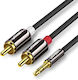 Ugreen Καλώδιο Ήχου 3.5mm male - RCA male Μαύρο 5m με Επίχρυσους Ακροδέκτες 10591